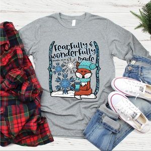 Love In Faith Fearfully and Wonderfully Made Medium long sleeve shirt- Fox